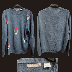 -Used- Pure Cashmere American Blue Sweater